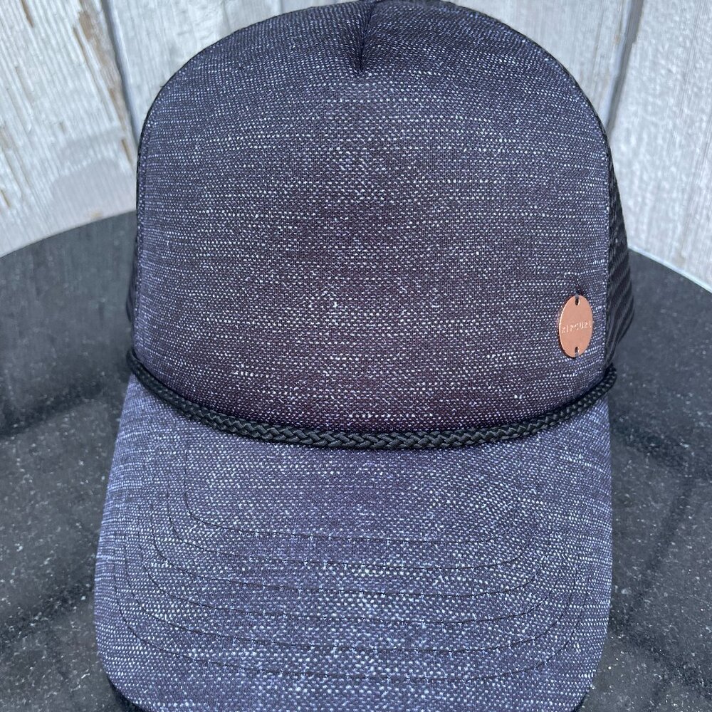 Rip Curl Surf Apparel Trucker Hat Dark Purple Black Mesh Surfer